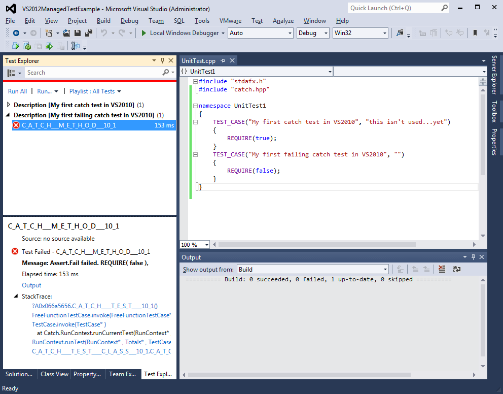 VS2012 example description