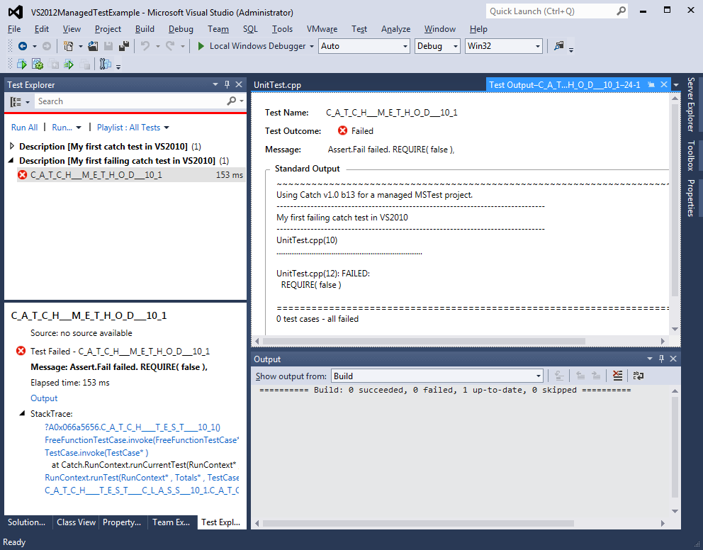 VS2012 example description